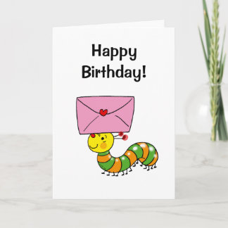 Happy birthday (caterpillar) card