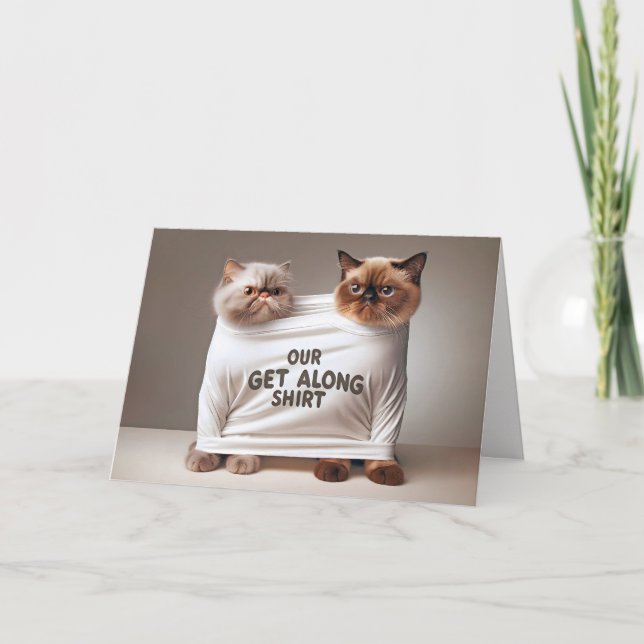 Happy Birthday Cats for Brother Card (Front)