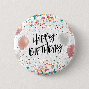 Happy Birthday celebration  6 Cm Round Badge