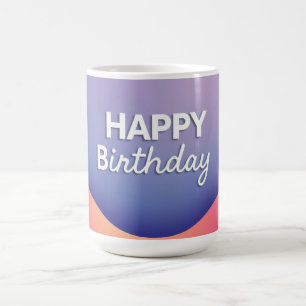 Happy Birthday Celebration Design Coffee Mug