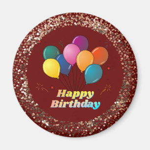 Happy Birthday Celebration Magnet