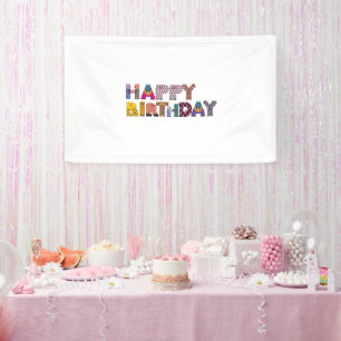 Happy Birthday Celebration Party Banner