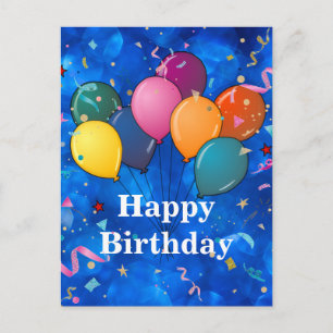 "Happy Birthday," Celebration, Postcard