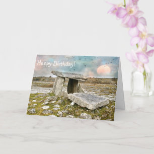 Happy Birthday Celtic Ruins Card