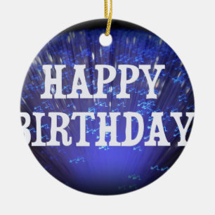 HAPPY BIRTHDAY CERAMIC TREE DECORATION