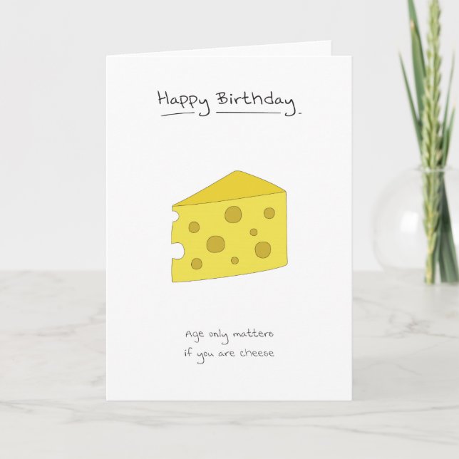 Happy Birthday - Cheese Card (Front)