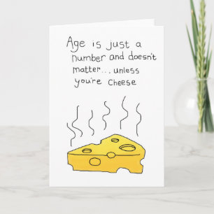 Happy Birthday! Cheese greetings card