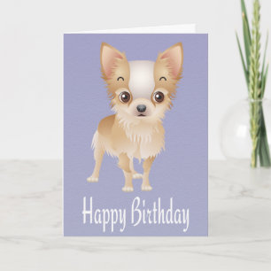 Happy Birthday Chihuahua Puppy Dog Greeting Card
