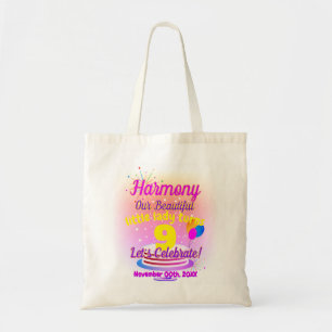 Happy Birthday (Child's Name / Age - Editable ) Tote Bag