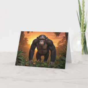 Happy Birthday Chimp Card