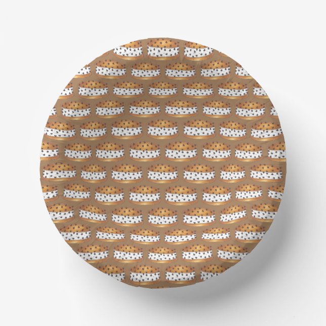 Happy Birthday Chipwich Ice Cream Sandwich Paper Plate (Front)
