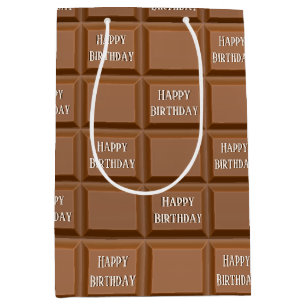 Happy Birthday Chocolate Candy Bar Medium Gift Bag