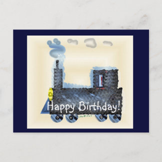 Happy Birthday Choo Choo Postcard