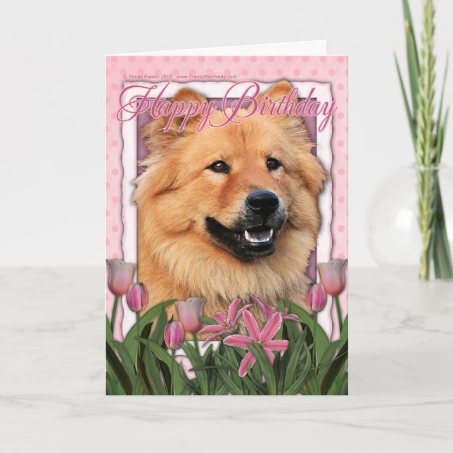 Happy Birthday - Chow Chow - Cinny Card (Front)