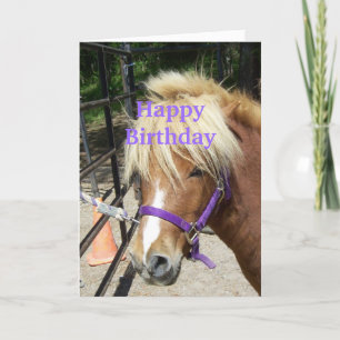 Happy Birthday Christian Card Pony