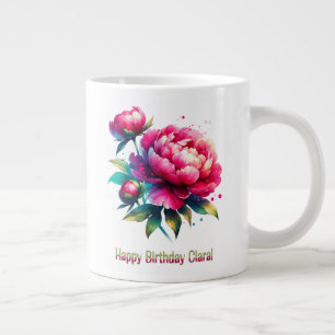 Happy Birthday Clara Large Coffee Mug