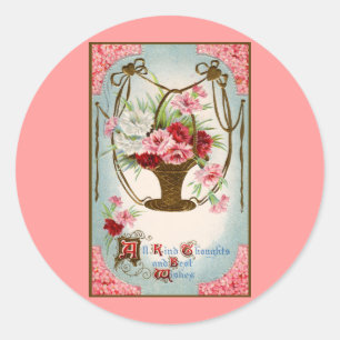 Happy Birthday Classic Round Sticker