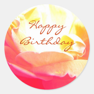 Happy Birthday Classic Round Sticker