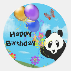 Happy Birthday Classic Round Sticker