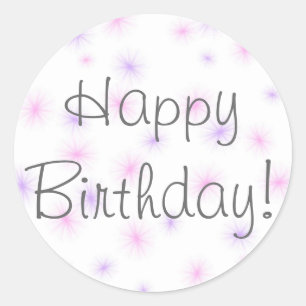 Happy Birthday! Classic Round Sticker