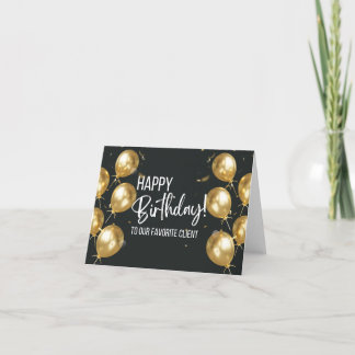 Happy Birthday - Client Greeting Card
