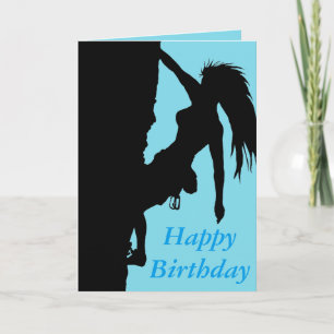 Happy Birthday climber card