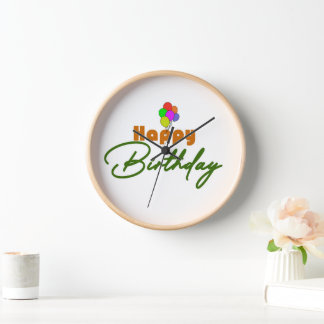 Happy Birthday Clock