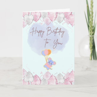 Happy Birthday Clouds of Joy Card