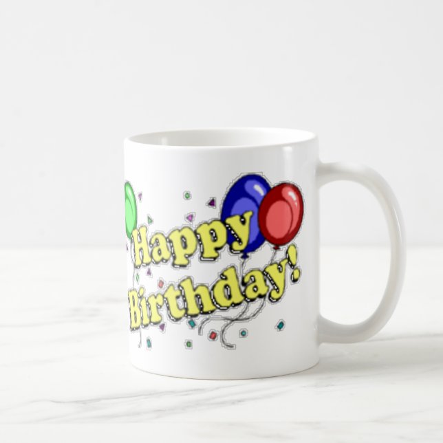 Happy Birthday Coffee Mug (Right)