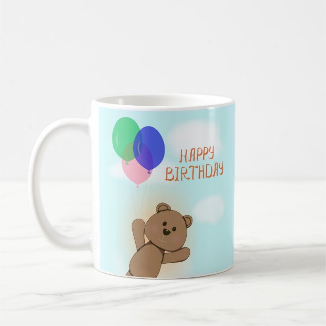 Happy birthday coffee mug (Left)