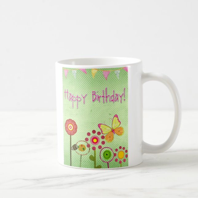 Happy Birthday Coffee Mug (Right)