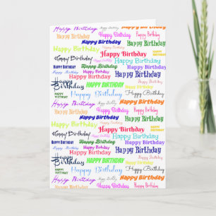 Happy Birthday Collage Card