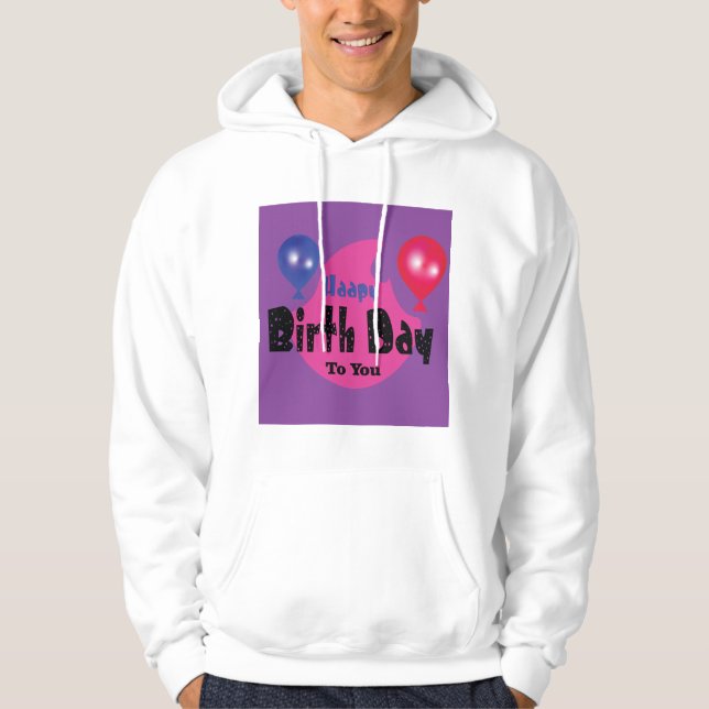 Happy Birthday – Colorful Celebration Party Design Hoodie (Front)