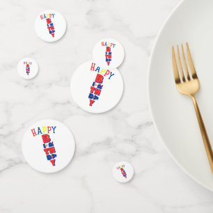 Happy Birthday Colour Remix Table Confetti