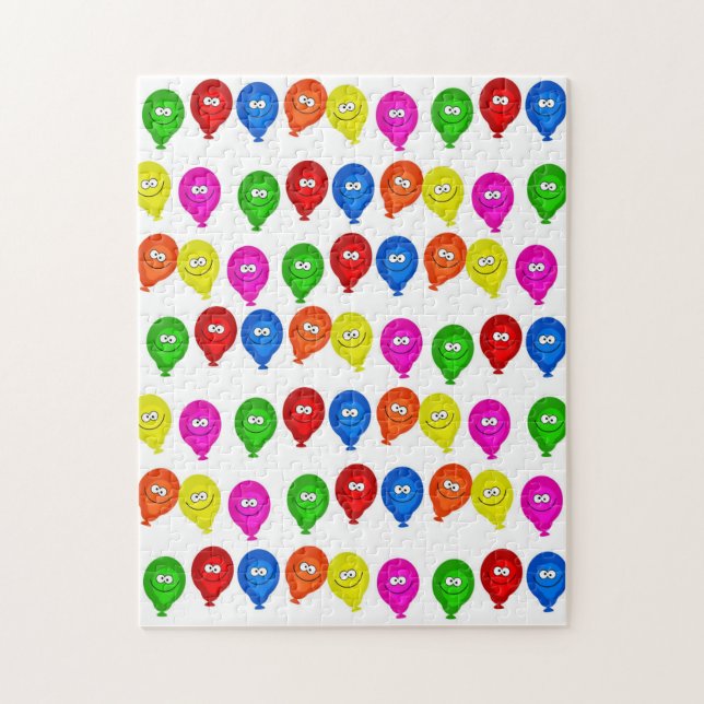 Happy Birthday Colourful Balloons Jigsaw Puzzle (Vertical)
