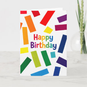 Happy Birthday - colourful Card