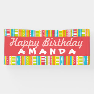 Happy Birthday Colourful Celebration Banner