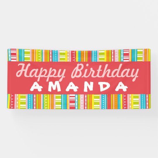 Happy Birthday Colourful Celebration Banner