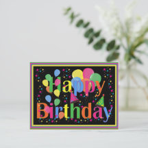 Happy Birthday Colourful Celebration