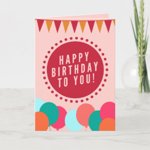 Happy Birthday Confetti - Greeting Card