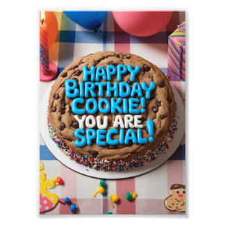 Happy Birthday Cookie Photo Print