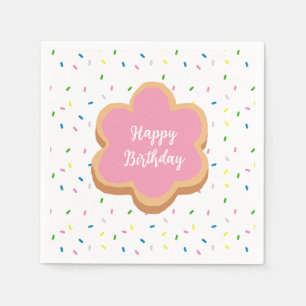 Happy Birthday Cookie Sprinkle Company Napkin