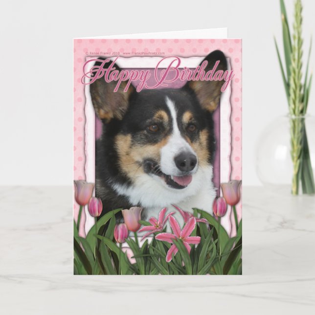 Happy Birthday - Corgi Card (Front)
