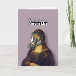 Happy Birthday Corona Lisa card