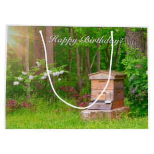 Happy Birthday Country Beehive Large Gift Bag