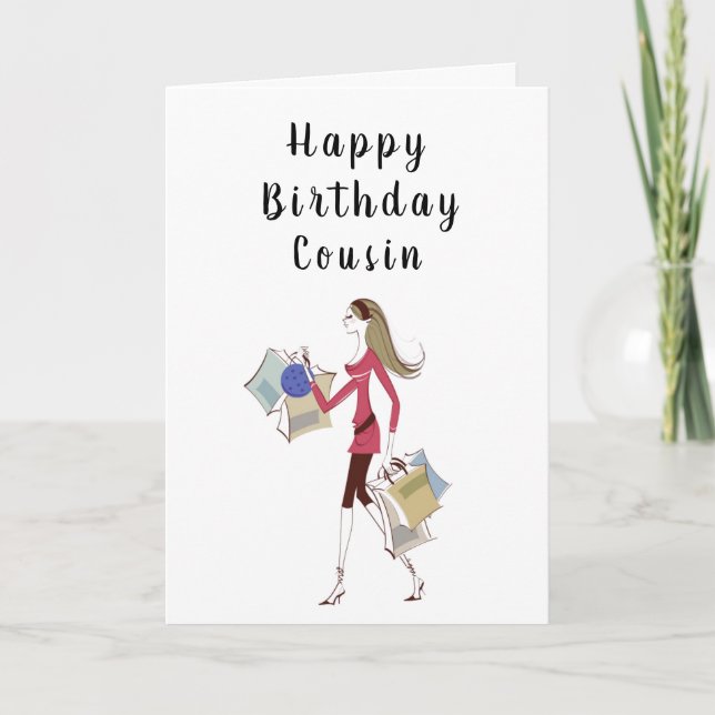 HAPPY BIRTHDAY ***COUSIN*** CARD (Front)