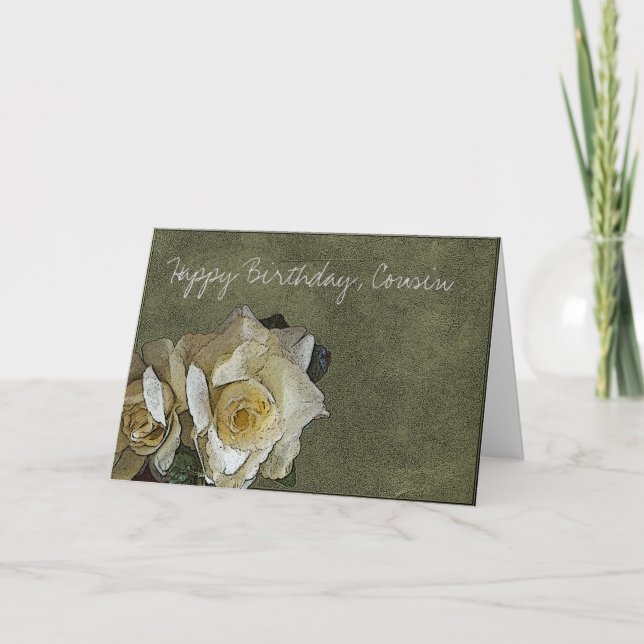 Happy Birthday Cousin Card (Front)