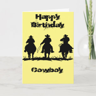 Happy Birthday Cowboy Card