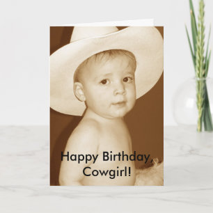 Happy Birthday, Cowgirl! Card