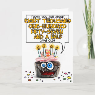 Happy Birthday Cupcake - 22 years old Card
